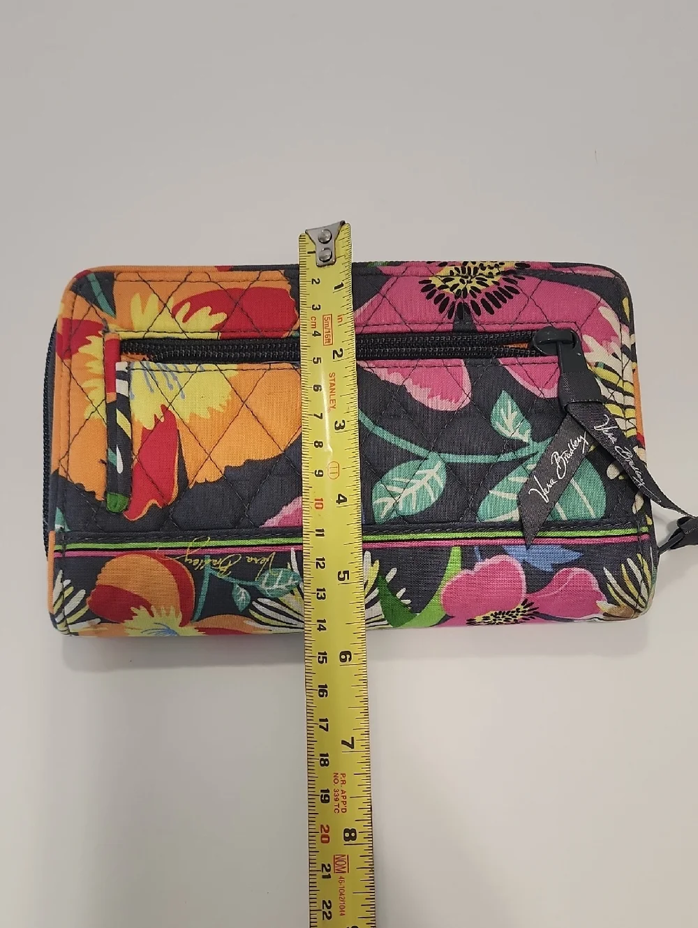 Vera Bradley Gray Wallet with Vibrant Floral Design - Picture 3 of 6